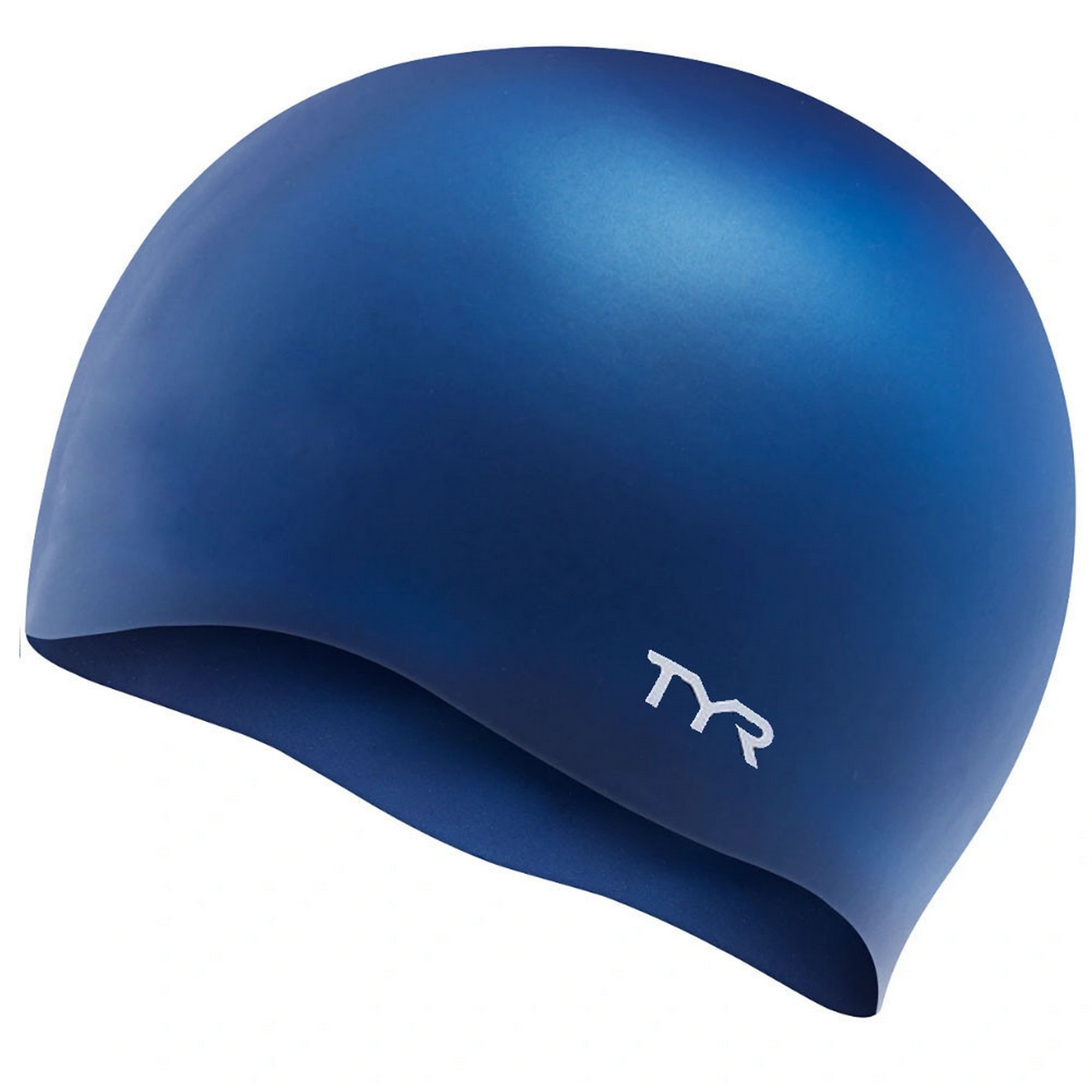 Купить Шапочка для плавания TYR Wrinkle Free Silicone Cap LCS-401 синий,