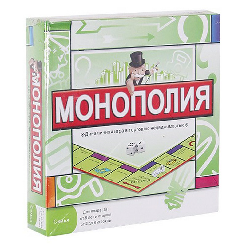 Настольная игра 5211r, Монополия (русская обложка) 800_800