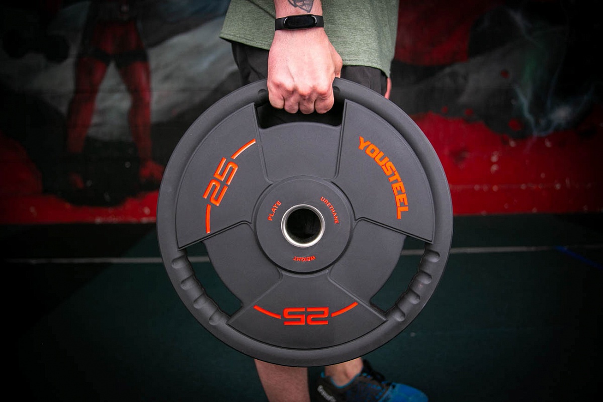 Диск TPU 25 kg YouSteel 3 Handle 1199_800