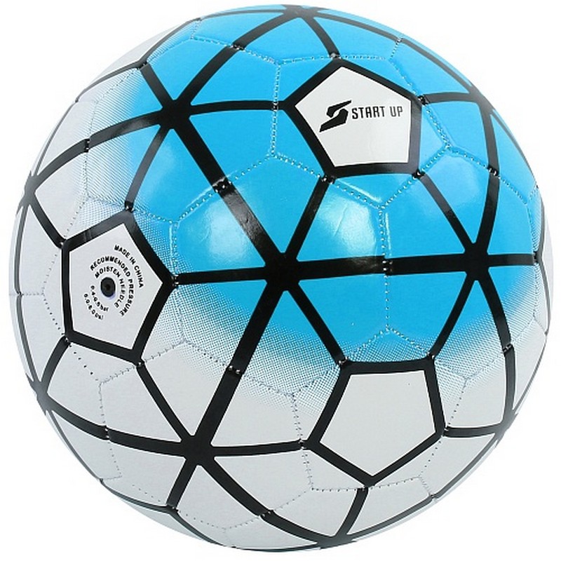 фото Мяч футбольный для отдыха start up e5123 р.5 синий/чёрный