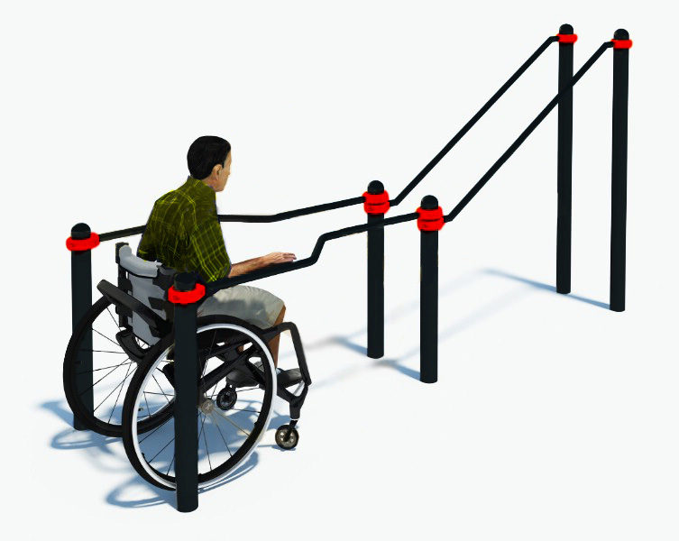 Купить Брусья в подъем для инвалидов кресло-колясках W-8.03 Hercules 5205,