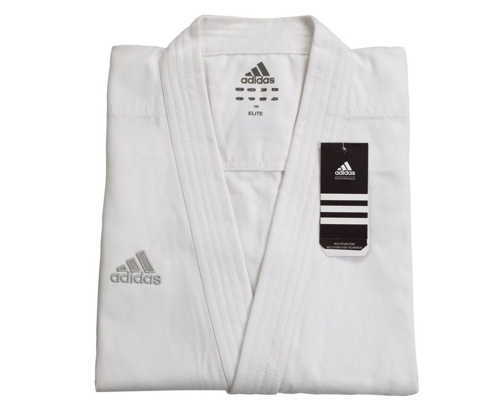 Кимоно для карате подростковое Adidas Elite European Cut WKF белое