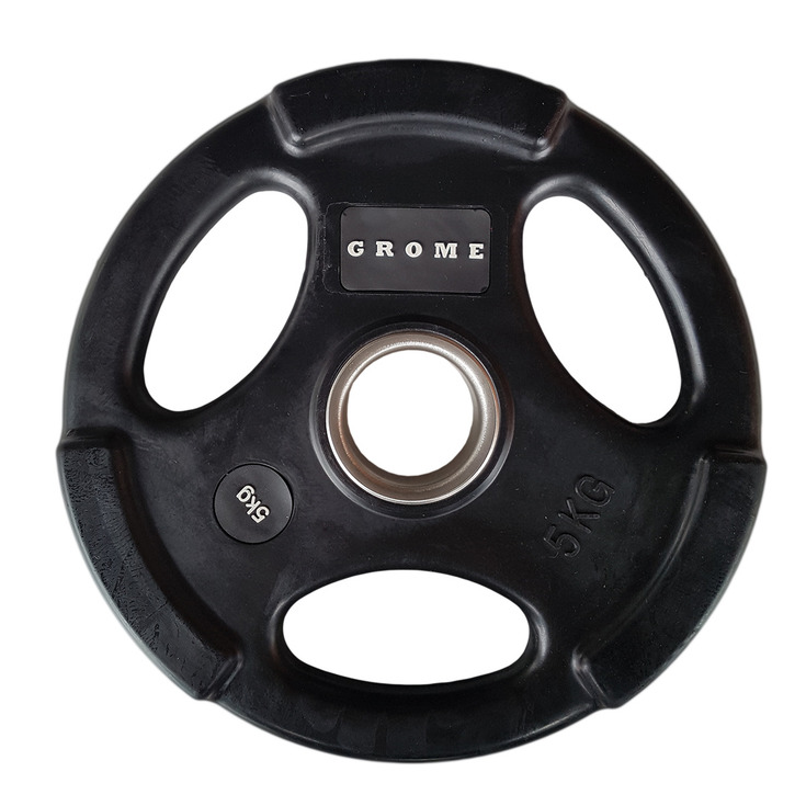 Диск олимпийский обрезиненный D 51 5 кг Grome Fitness WP074 черный