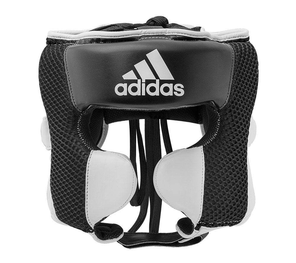 Шлем боксерский Adidas Hybrid 150 Headgear adiH150HG черно-белый,  - купить со скидкой