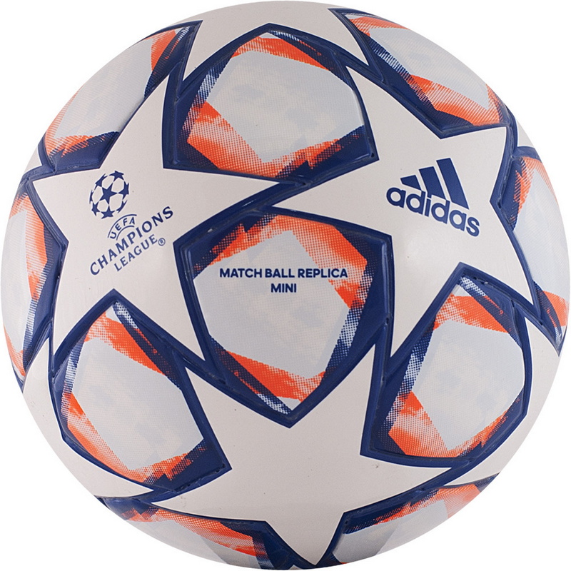 фото Мяч сувенирный adidas finale 20 mini fs0253 р.1 бело-сине-оранжевый