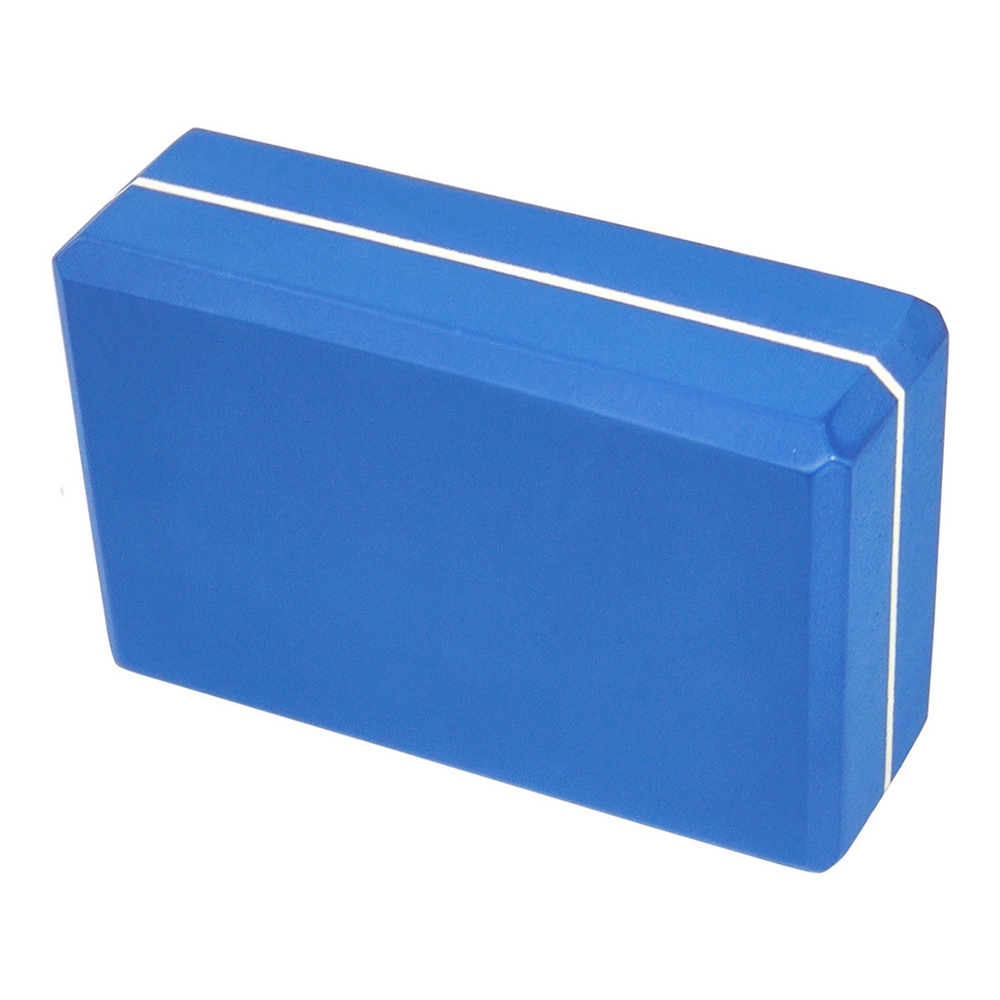 Купить Йога блок Sportex полумягкий, из вспененного ЭВА 22,3х15х7,6 см E39131-15 синий,