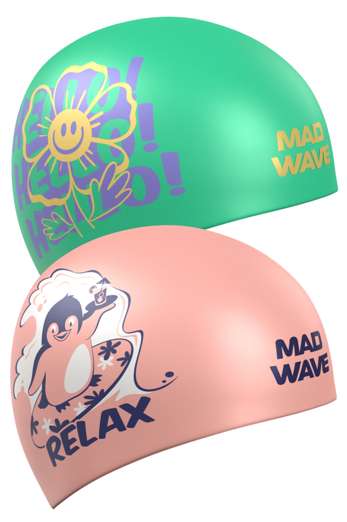 Силиконовая шапочка Mad Wave Reverse Relax M0554 37 0 00W Розовый 1333_2000