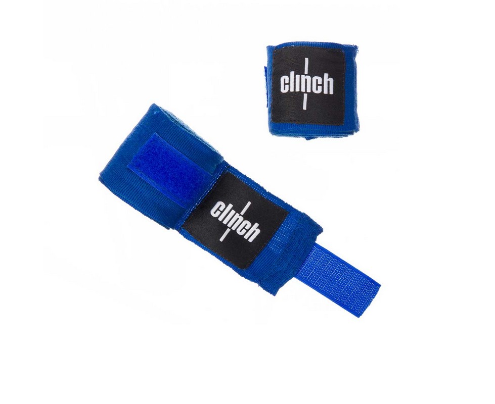 Бинты эластичные Clinch Boxing Crepe Bandage Punch (пара) C139 синий