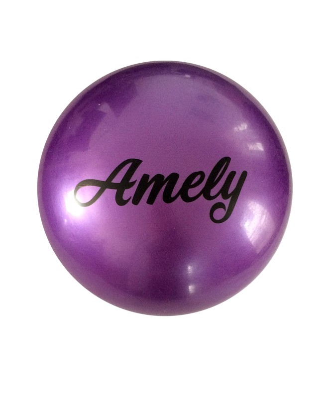 фото Мяч для художественной гимнастики amely agb-101 d=15 см, фиолетовый