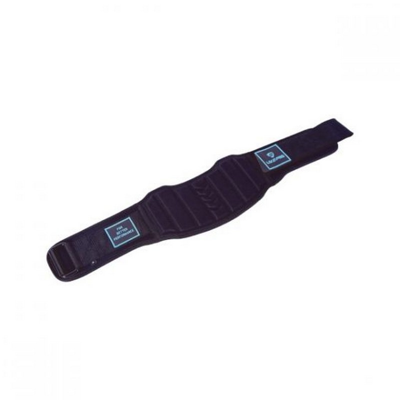 Атлетический пояс Live Pro Polyester Weightlifting Belt LP8717 черный\синий 800_800