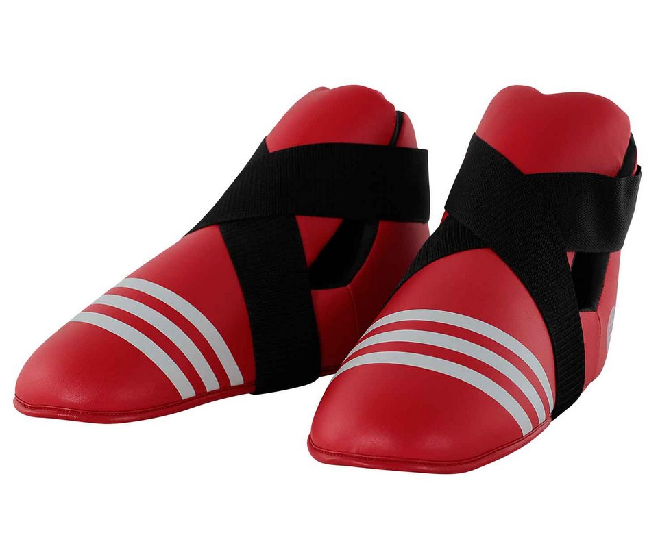 фото Защита стопы adidas wako kickboxing safety boots красная adiwakob01