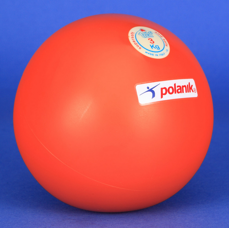 Ядро TRIAL, супер-мягкая резина, для тренировок на улице и в помещениях, 3,25 кг Polanik VDL32