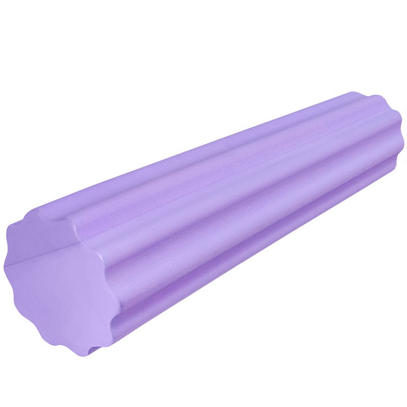 Купить Ролик массажный для йоги Sportex 60х15см B31598-7 фиолетовый,