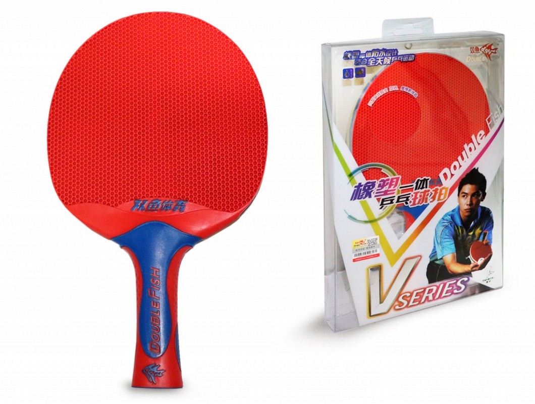 Ракетка для настольного тенниса Double Fish V3 series plastik (red),  - купить со скидкой