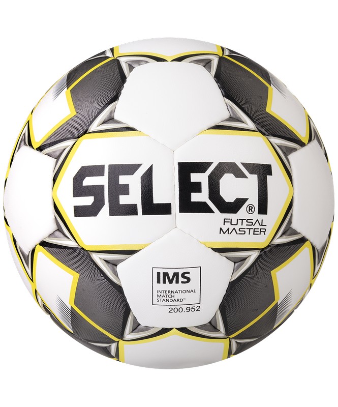 

Мяч футзальный Select Futsal Master р.4 белый-желтый-черный