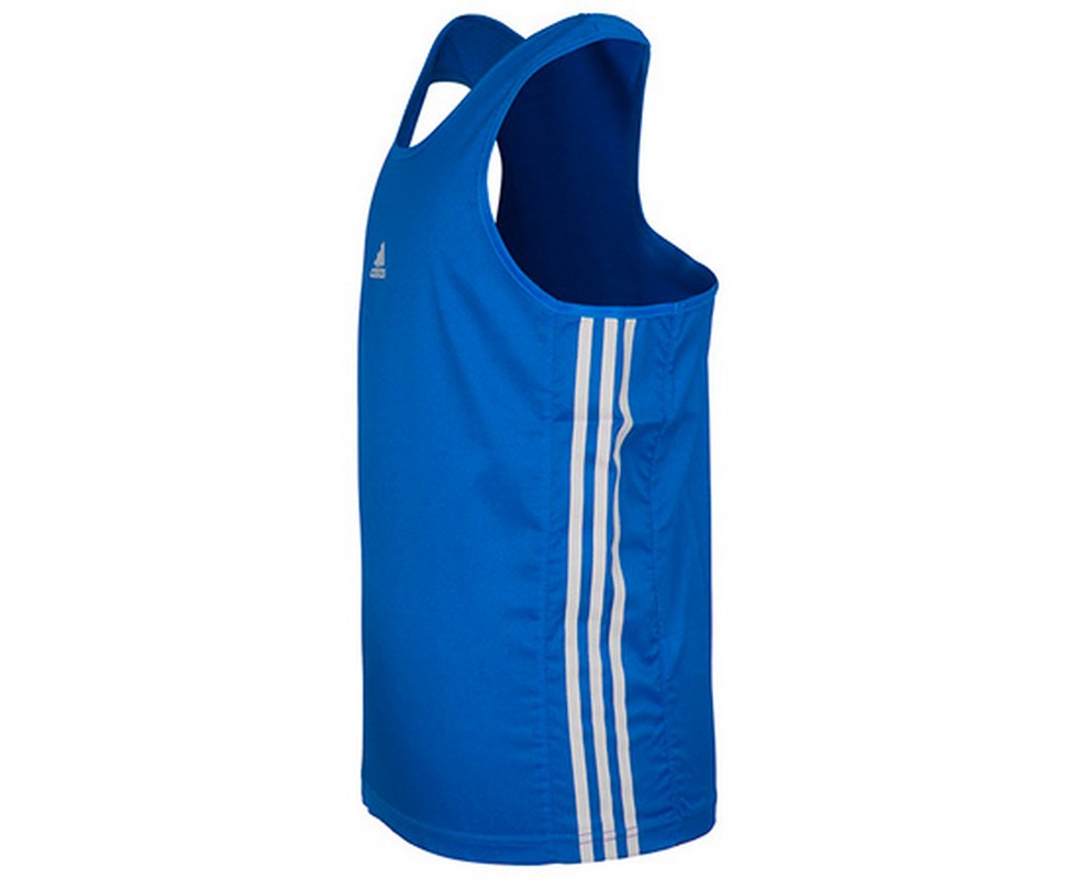 Майка боксерская Adidas Micro Diamond Boxing Top, adiBTT01 синяя 979_800