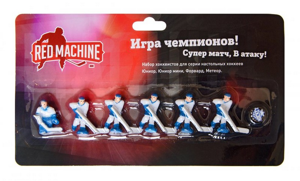 фото Комплект игроков с шайбой red machine юниор мини (синий)