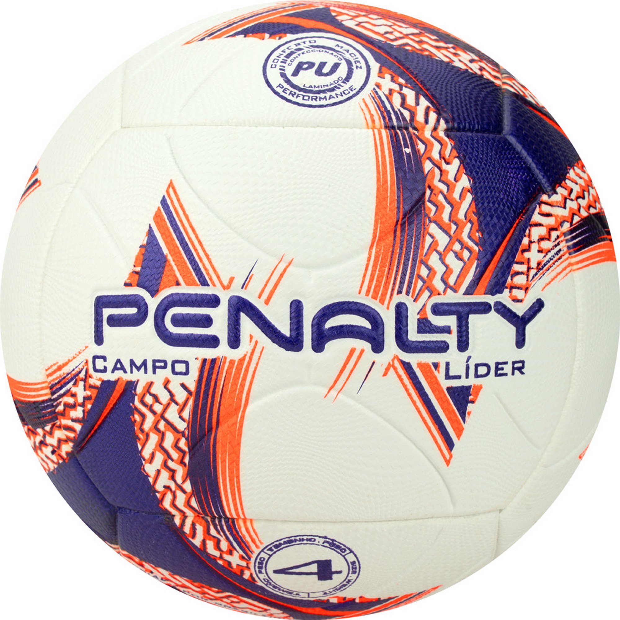 Мяч футбольный Penalty Bola Campo Lider N4 XXIII 5213401239-U р.4 - фото 1