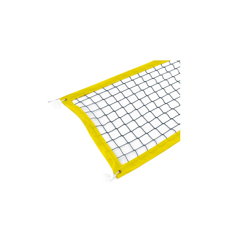 Сетка для пляжного волейбола, 3,1мм, черная, тент желтого цвета с 4-х сторон, тросом Ellada М397В,  - купить со скидкой