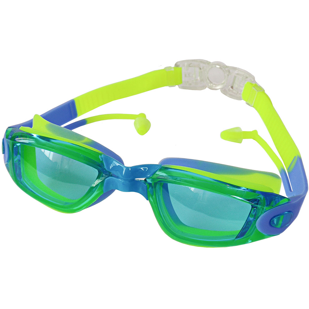 Купить Очки для плавания взрослые (зелено-синие) Sportex E33143-2,