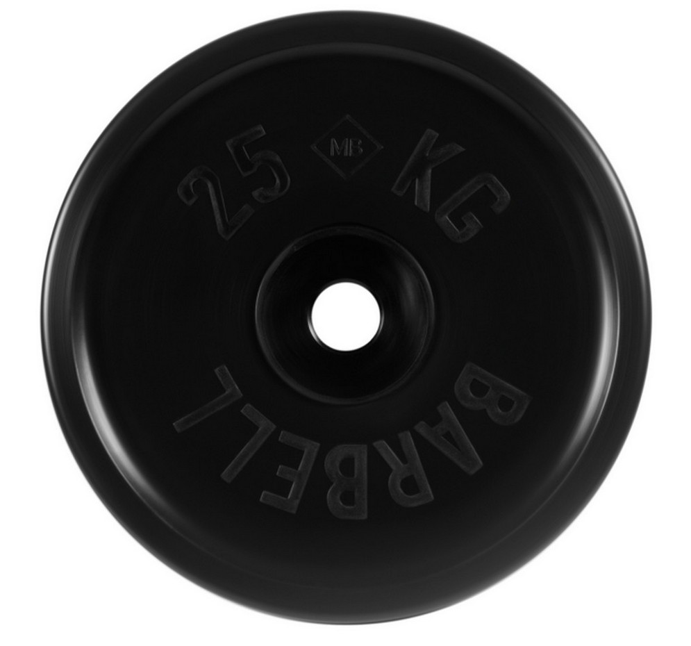 Диск олимпийский d51мм евро-классик MB Barbell MB-PltBE-2,5 2,5 кг черный 995_930