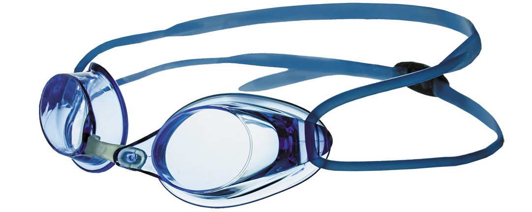 Очки для плавания Atemi стартовые, силикон синей R101