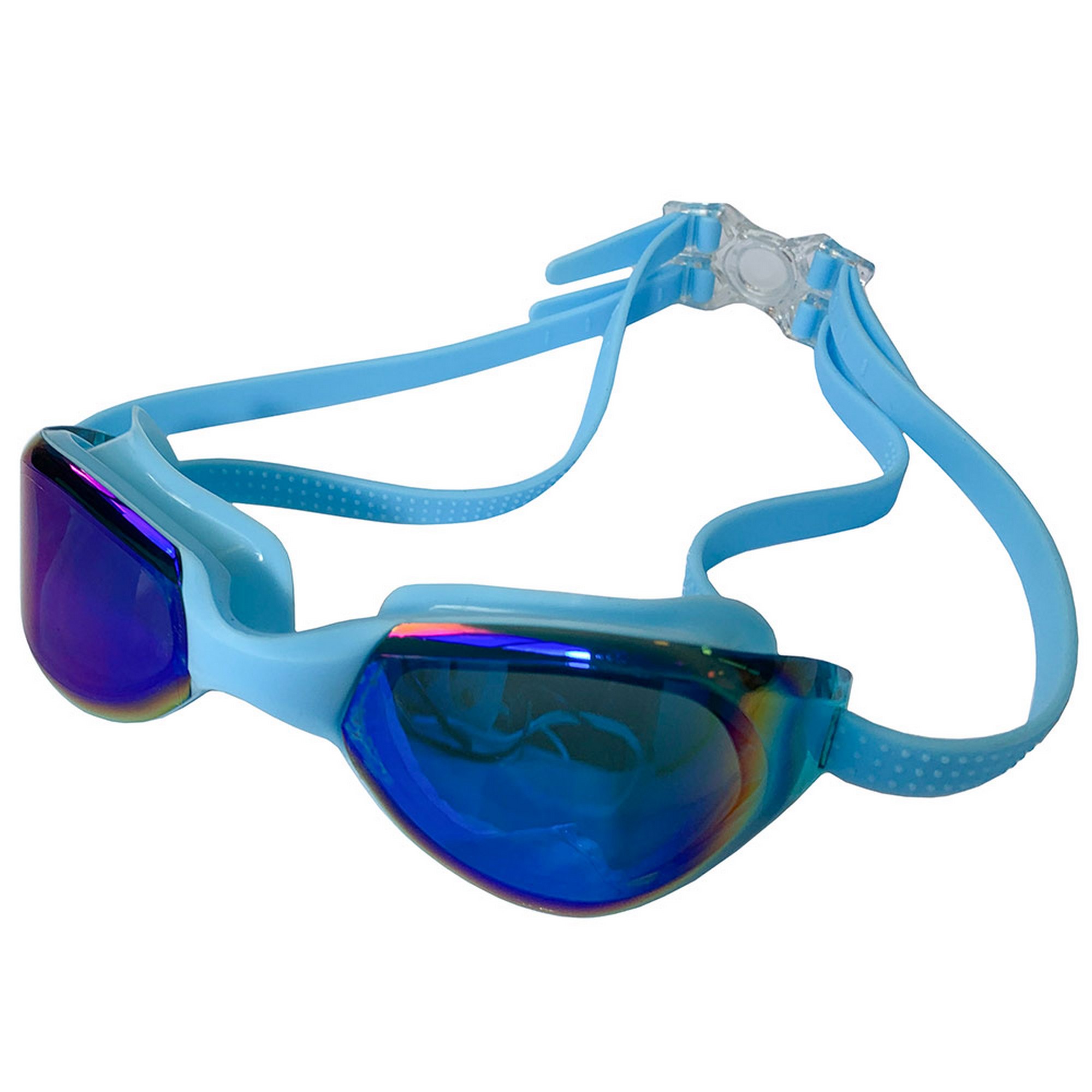Очки для плавания Sportex взрослые, зеркальные E33119-0 голубой,  - купить со скидкой