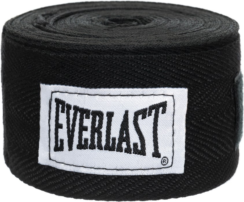 Купить Бинт боксерский Everlast 3.5 м черный 4466BK,