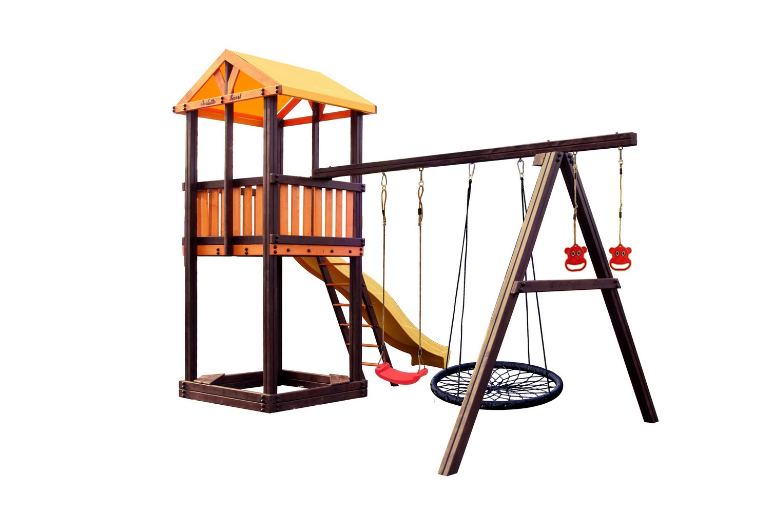Игровой комплекс Perfetto Sport Pitigliano-3 + качели Паутина 1506_1000