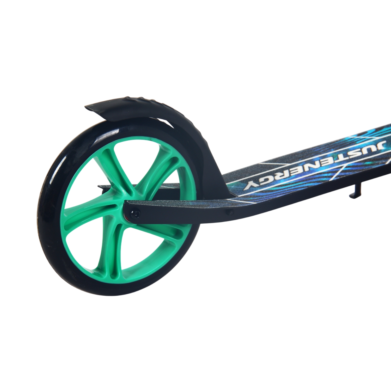 Самокат 200мм Justenergy JE-SA200-50 black (фонарь и наклейка в подарок) 1500_1500