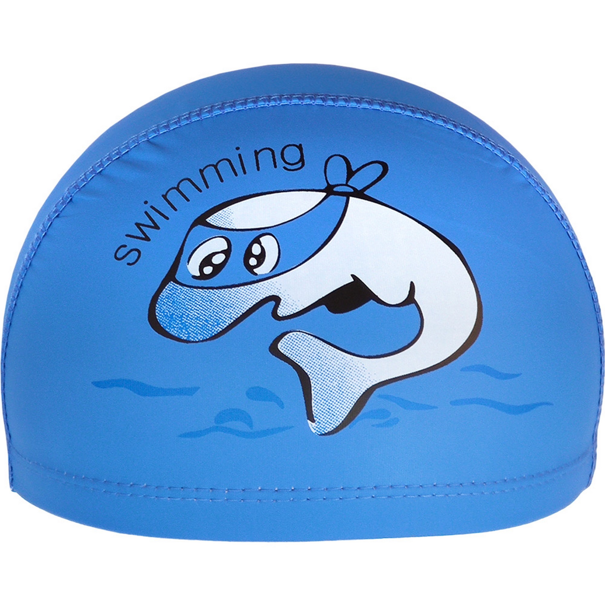 Купить Шапочка для плавания детская Sportex Дельфин (ПУ) E41281 синий,