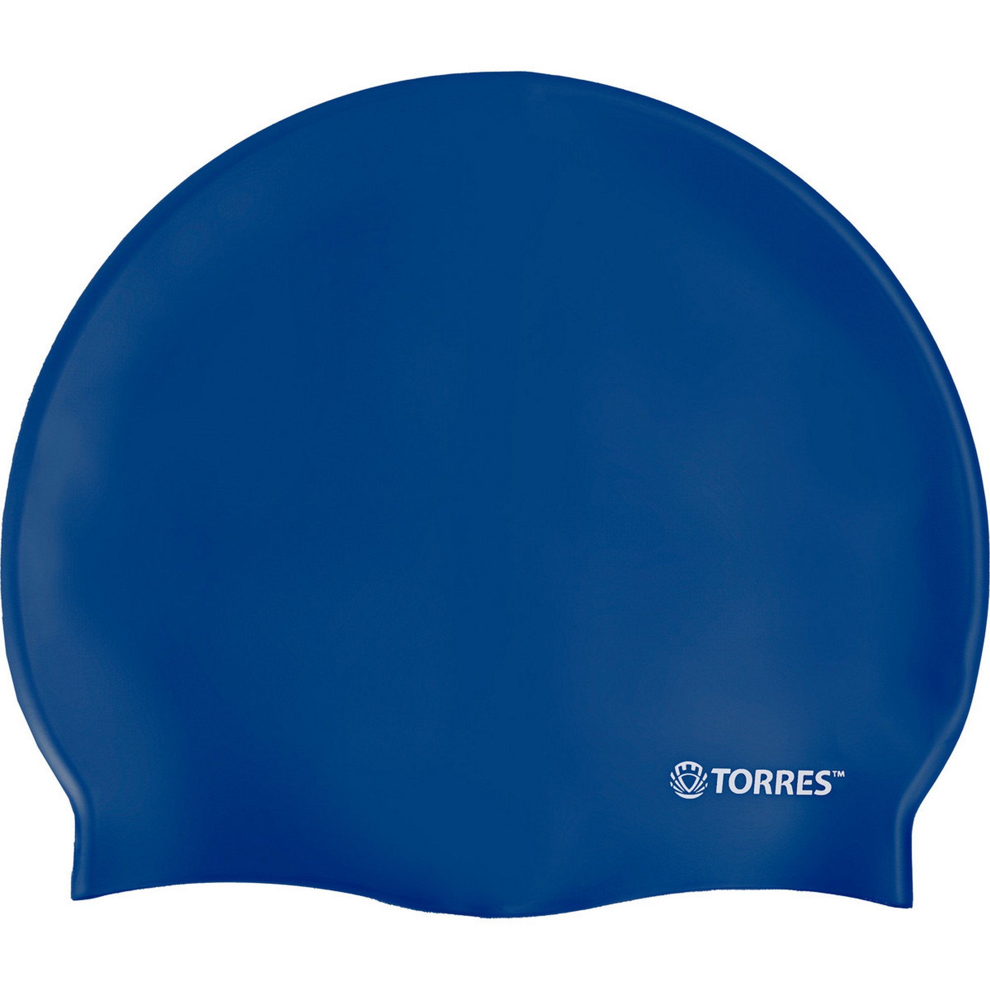 Шапочка для плавания Torres Flat, силикон SW-12201BL синий 2000_2000