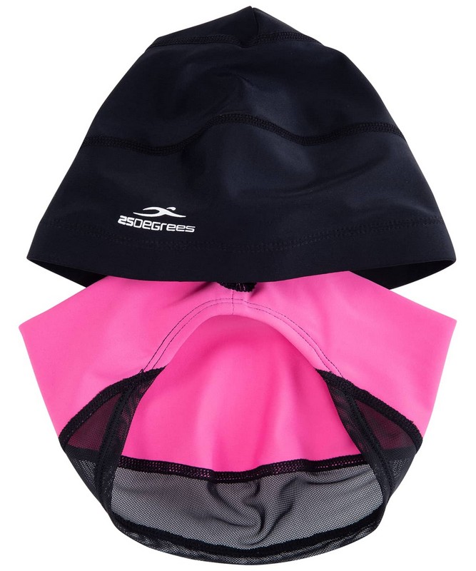 Шапочка для плавания 25DEGREES Duplo Black\Pink 667_800