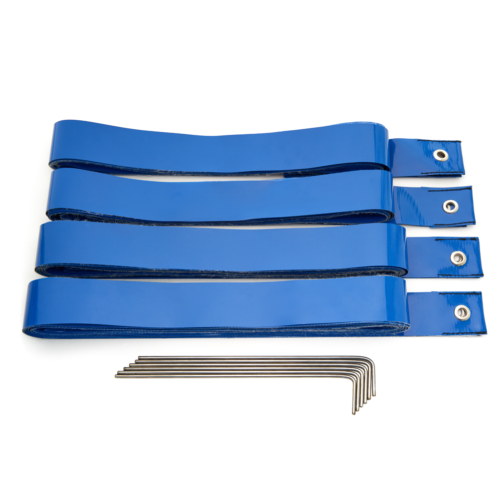 

Комплект для разметки площадки для пляж. вол., ленты ПВХ,шир.5см,8х16м,6 мет.колышка FS-R-№05 синий