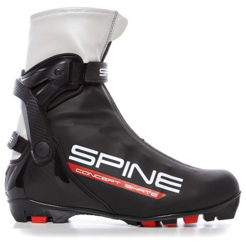 фото Лыжные ботинки spine nnn concept skate 296-22 черный\красный