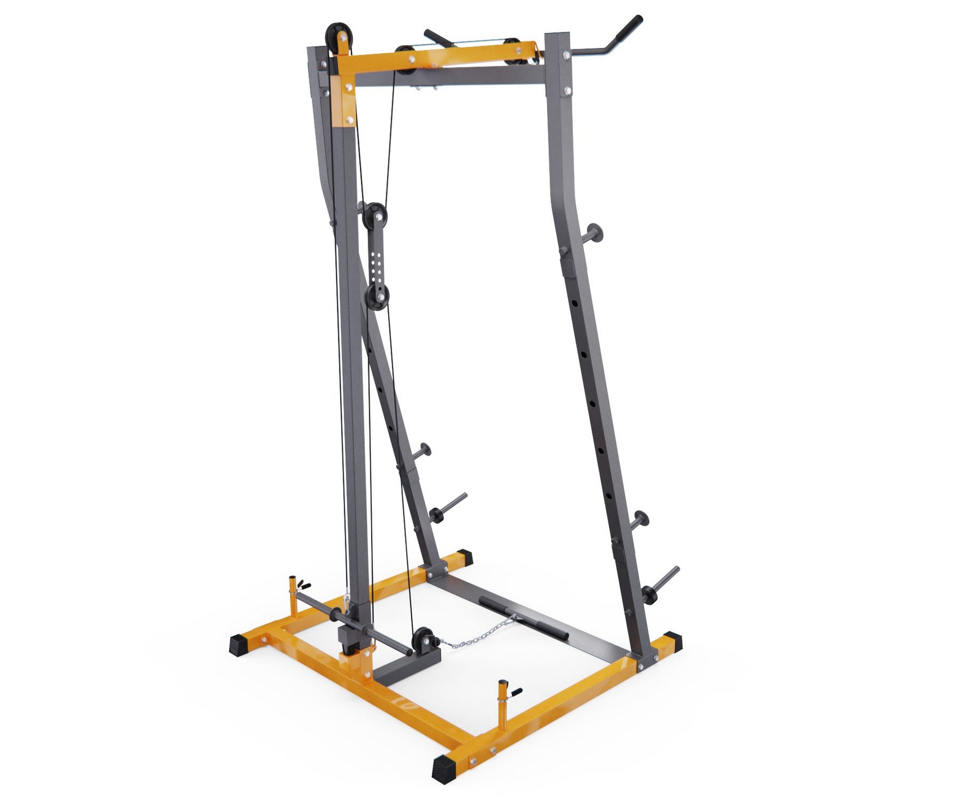 Стойка для штанги, тяга сверху и снизу DFC Y-GYM TF-76065 2000_1636
