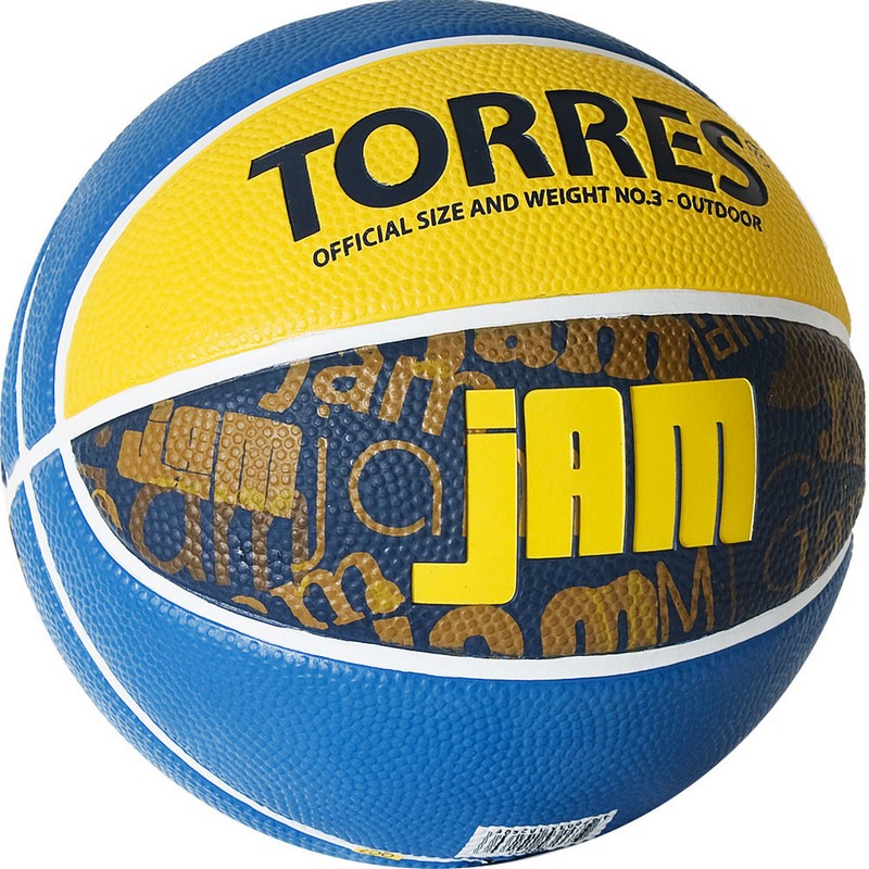 фото Мяч баскетбольный torres jam b02043 р.3