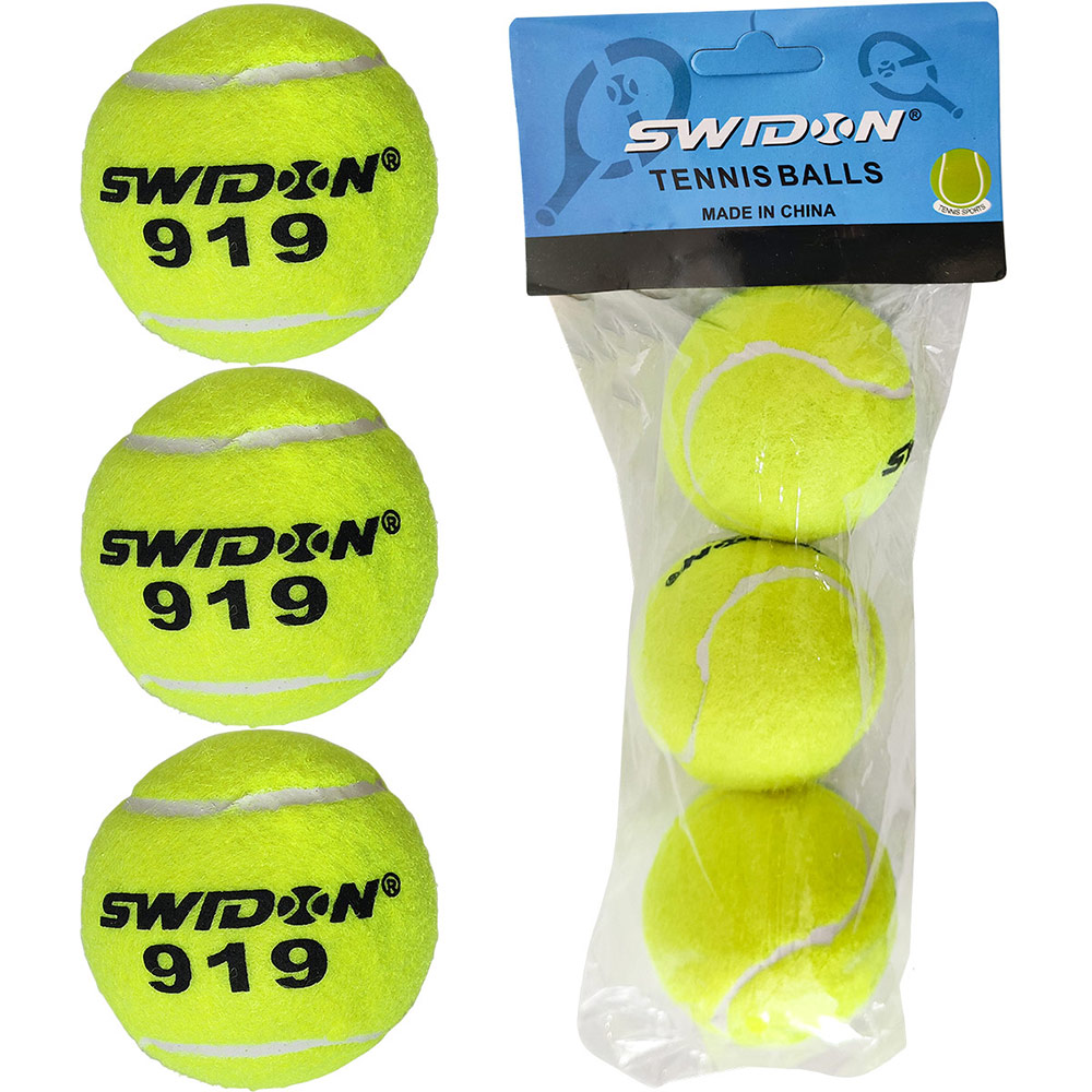 Мячи для большого тенниса Swidon 919 3 штуки (в пакете) E29374 1000_1000