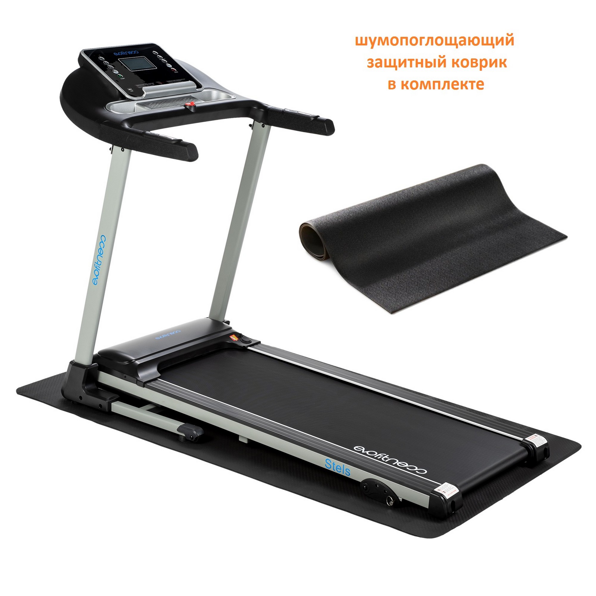 фото Беговая дорожка evo fitness stels (коврик в комплекте)