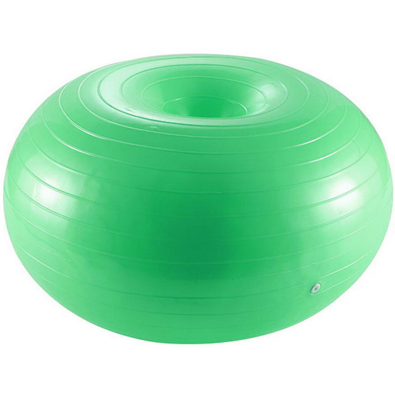 Купить Мяч для фитнеса фитбол-пончик 60 см (зеленый) Sportex FBD-60-2,