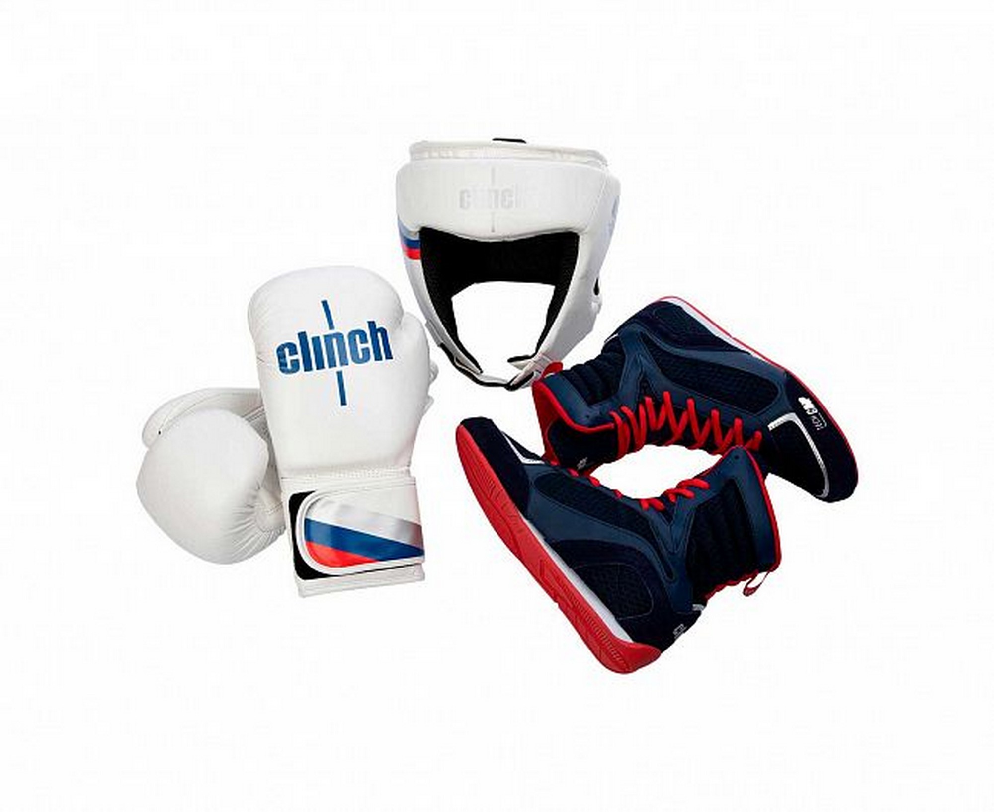 Шлем боксерский Clinch Olimp C112 белый 2000_1634