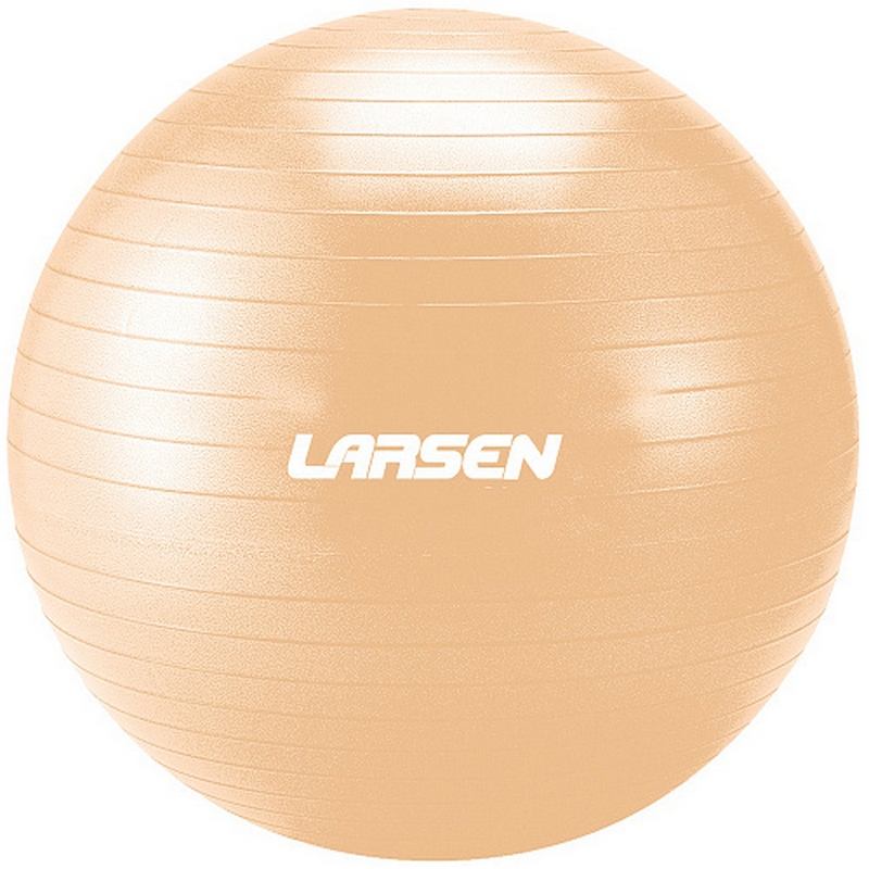 

Мяч гимнастический с насосом d55 см Larsen HG-2 персиковый