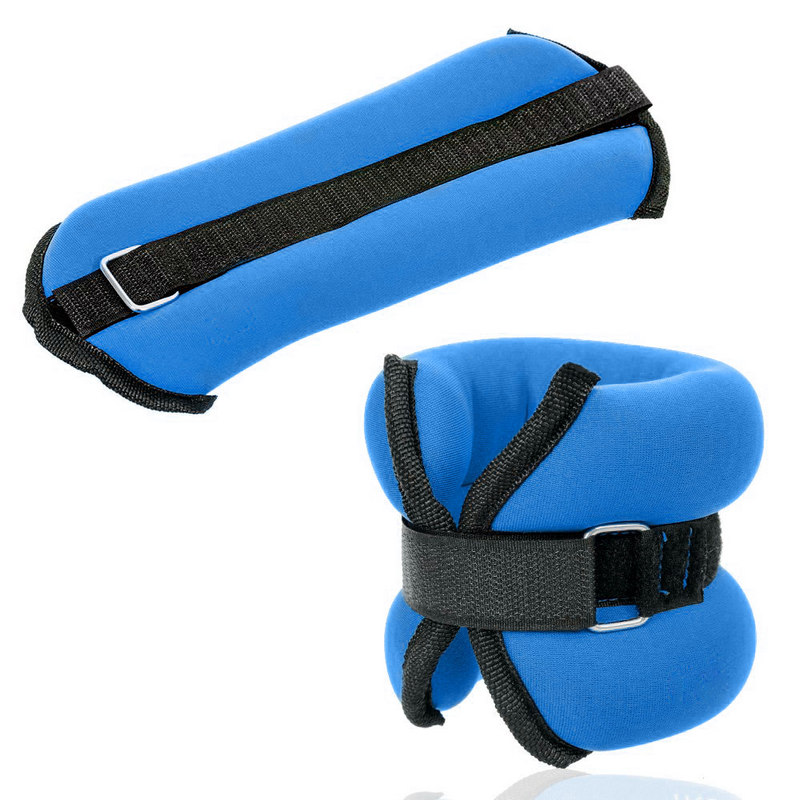 Купить Утяжелители Sportex ALT Sport HKAW101-3 (2х1,0кг), нейлон, в сумке (синие),