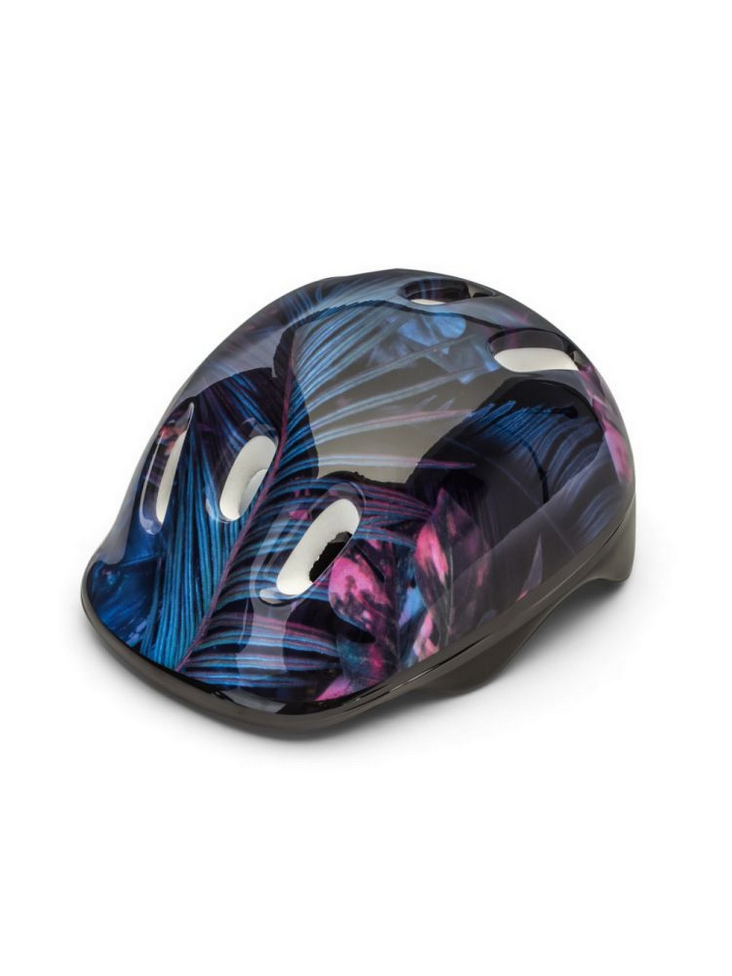 Шлем защитный подростковый Atemi размер окруж (52-54 см), М (6-12 лет) AKH06BM аквапринт Тропик
