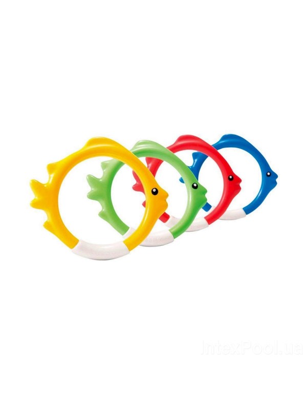 Набор тонущих подводных игрушек рыбки-кольца Intex 242011