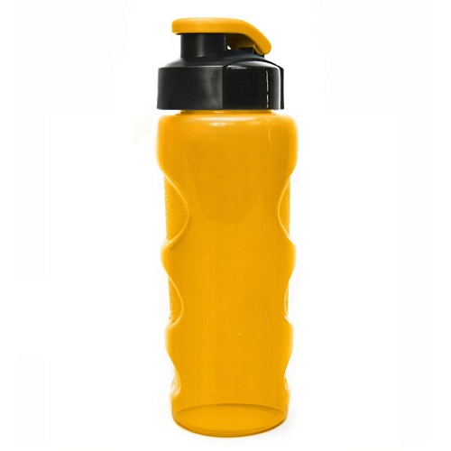 Бутылка для воды HEALTH and FITNESS, 500 ml, прозрачно/желтый Atomic КК0156 500_500