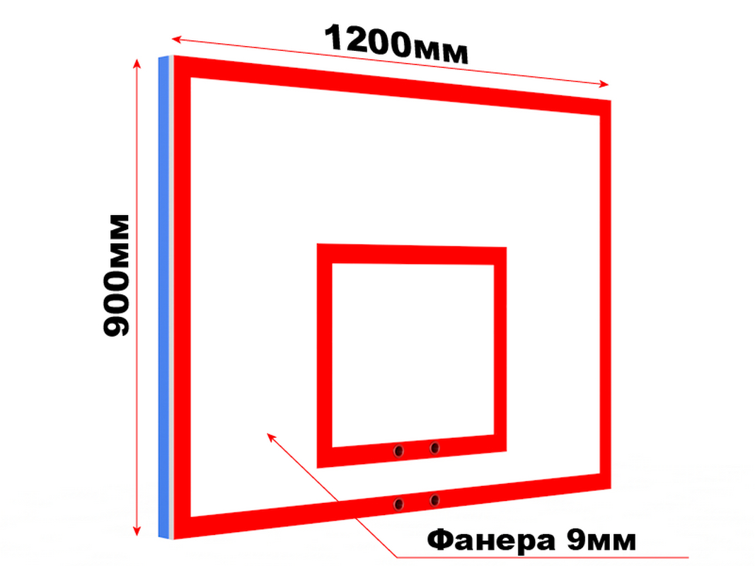 фото Щит тренировочный из фанеры на металлическом каркасе glav 01.205