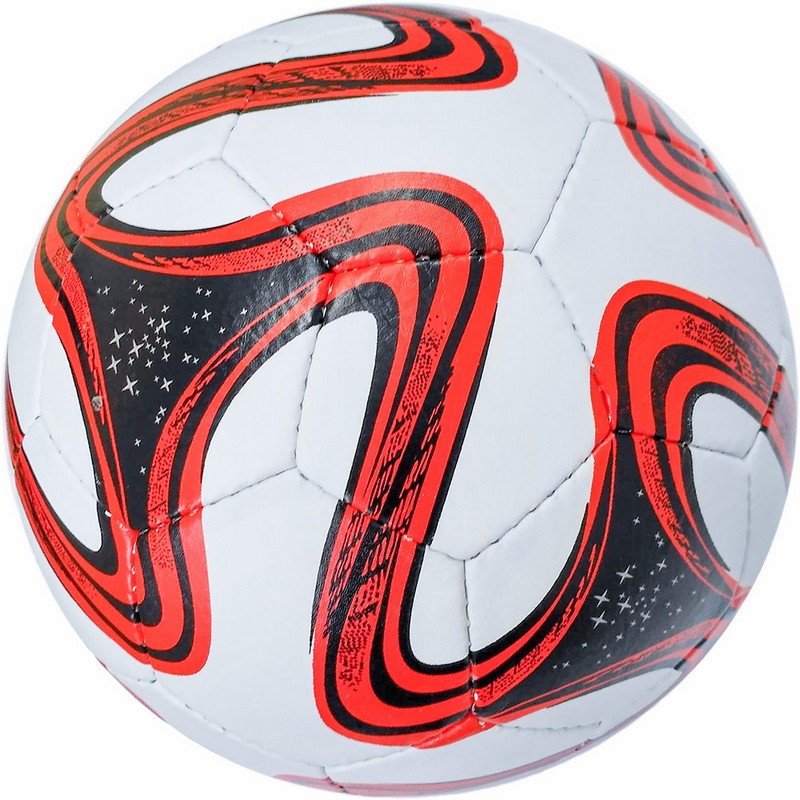 фото Мяч футбольный fb-4002-2 р.5 белый\красный nobrand