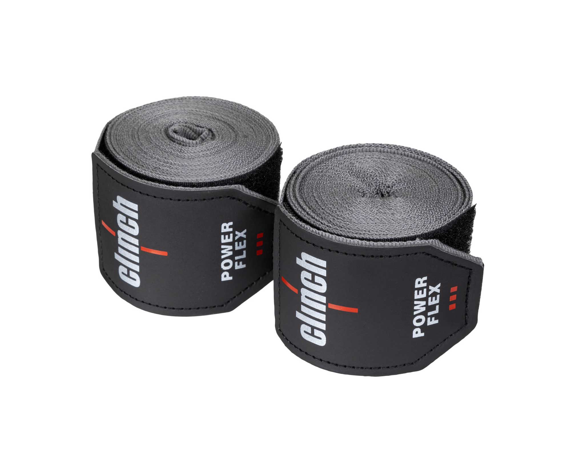 Бинты боксерские 350см Clinch Boxing Hand Wrap Power Flex C239 серый 2000_1639