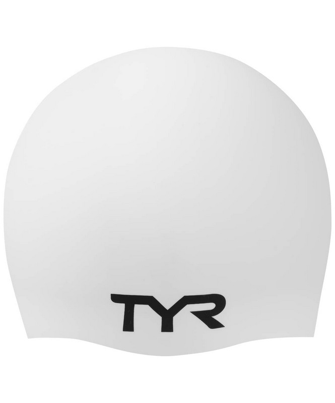 Шапочка для плавания TYR Wrinkle Free Silicone Cap LCS\100 белый